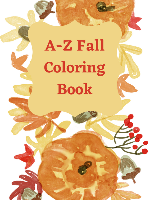 A-Z Fall Coloring Book