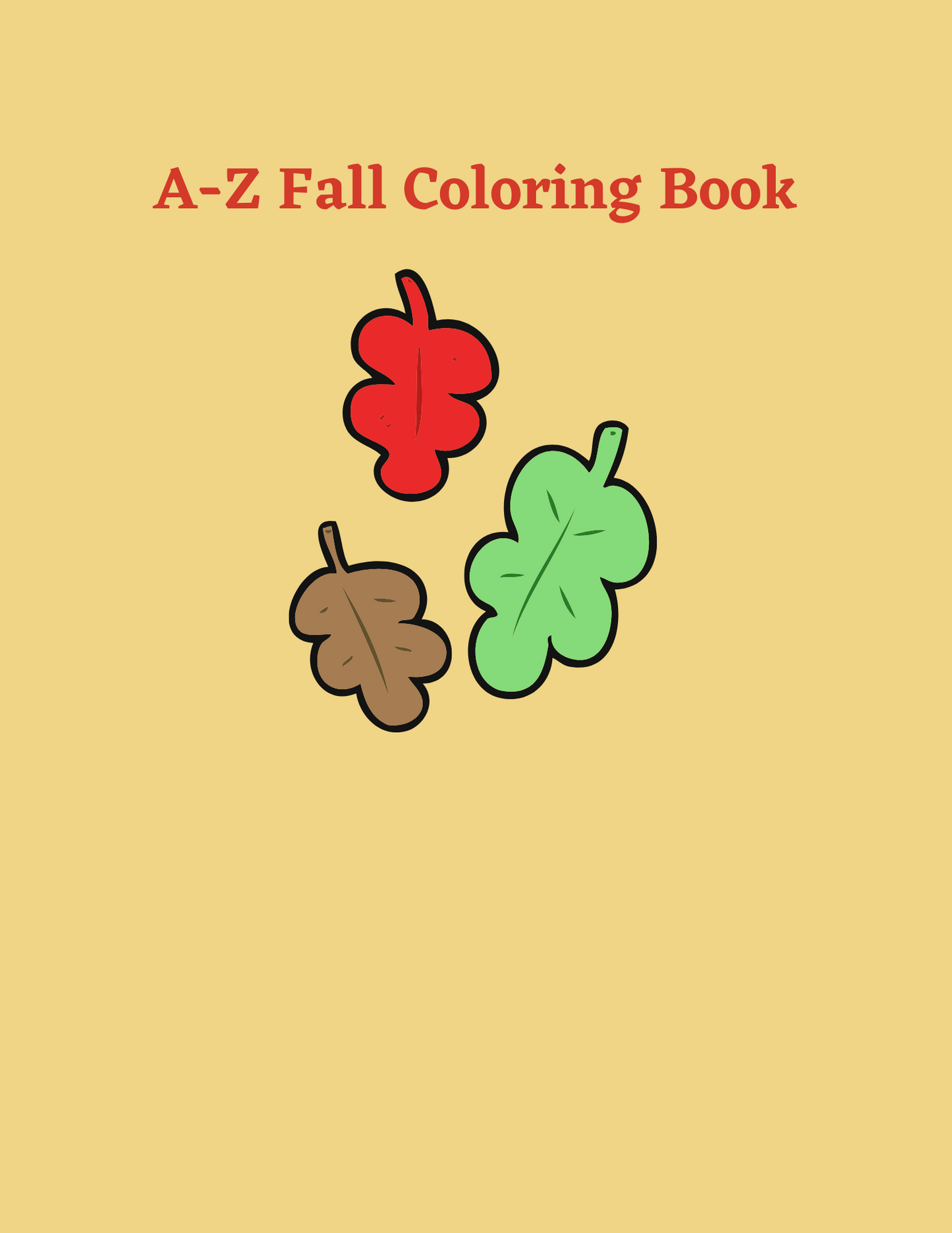 A-Z Fall Coloring Book