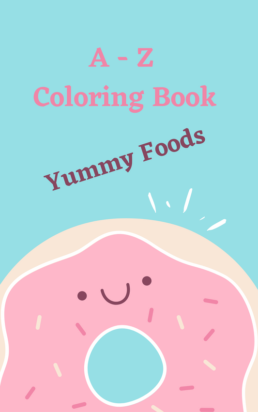 A-Z Yummy Foods Coloring Book