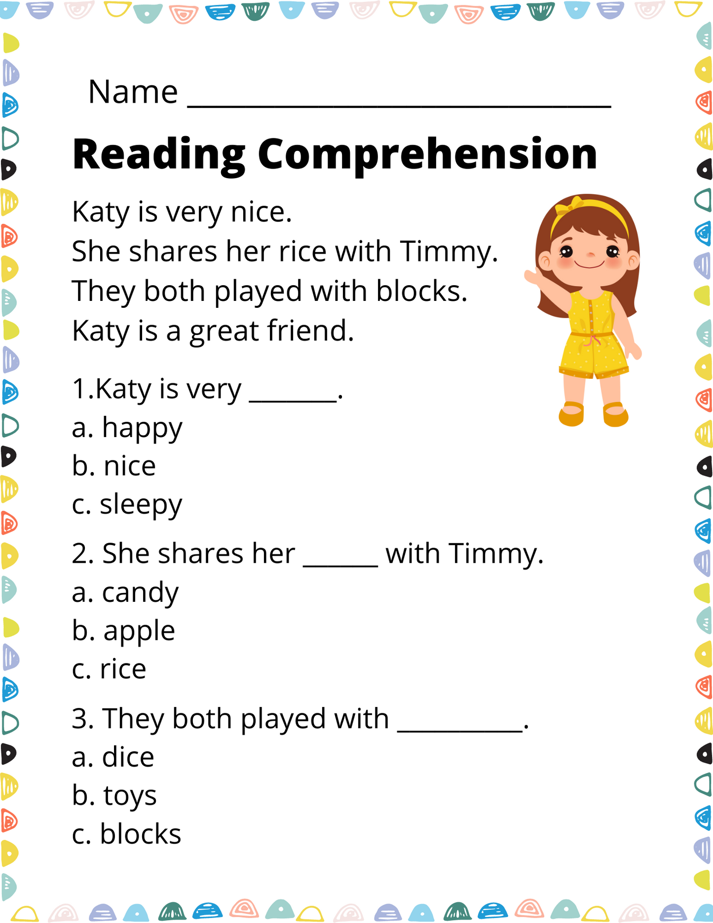 Book of Comprehension Practice