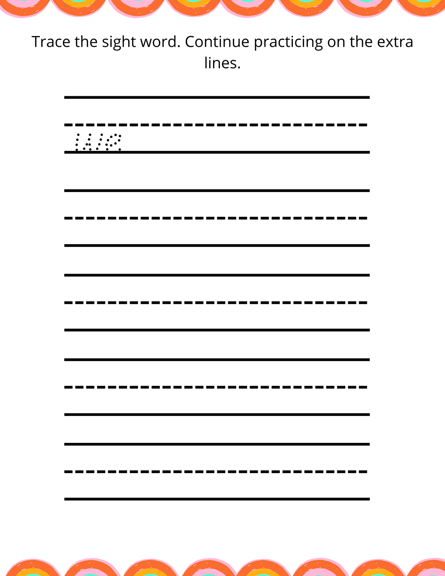 Printable Trace and Learn Activity Book