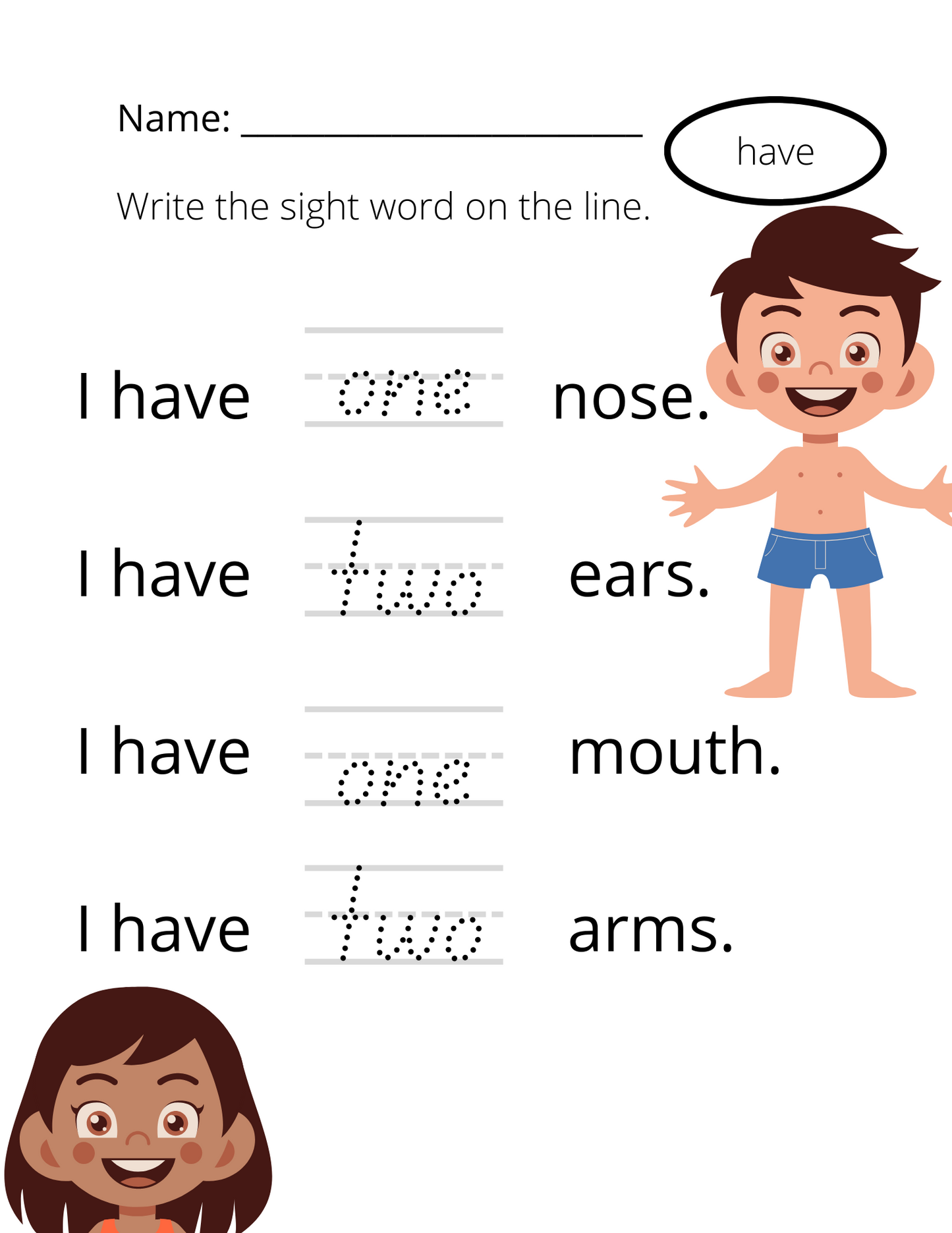 Printable Trace and Learn Activity Book